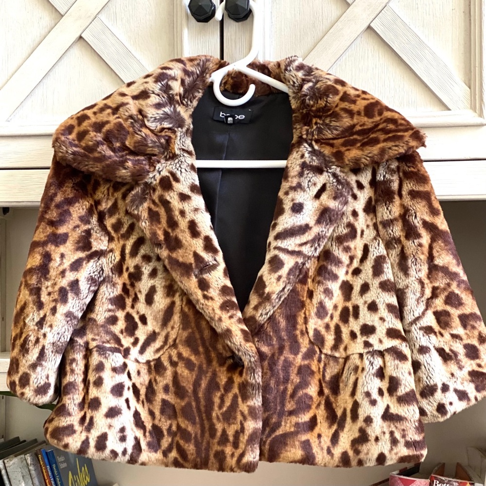 Bebe Faux Fur Coat